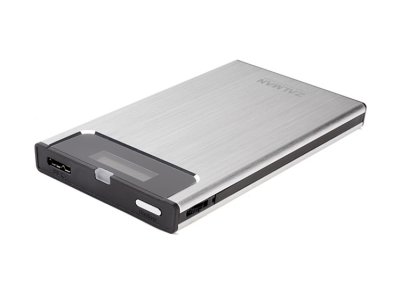   Zalman (ZM-VE350 Silver) (EXT BOX    2.5"SATA HDD, USB3.0, Al,  CD/DVD