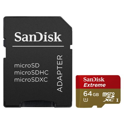     64Gb - SanDisk Mobile Extreme - Micro Secure Digital HC SDSDQXL-064G-G46A