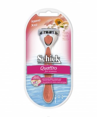   -- Schick 2  1 Quattro For Women Bikini,  1 
