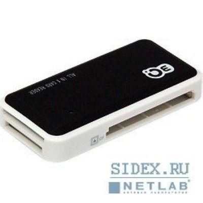     2.0 Card reader 3Q/ CR/ RT5158/ Ext/ CF-MS-SD-MMC/ MicroSD slot/ black-white/