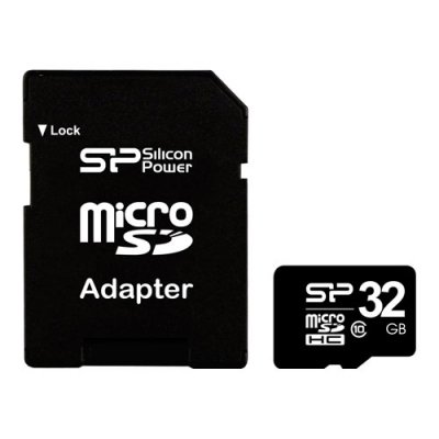     32Gb - Silicon Power - Micro Secure Digital HC Class 10 SP032GBSTH010V10-SP  