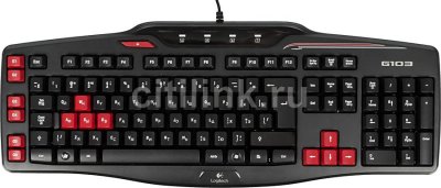    Logitech G103 Gaming Keyboard G-package Black USB 920-005059