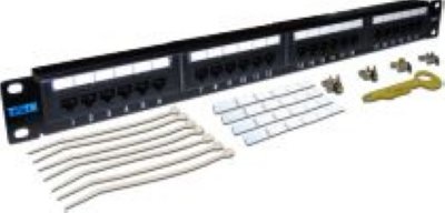   TWT 110 or Krone or Dual, Patch Panel  19, 24xRJ45, UTP, . 5 