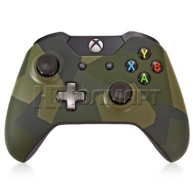     Microsoft Controller for Xbox One [J72-00021], [Xbox One], green camoflage, 