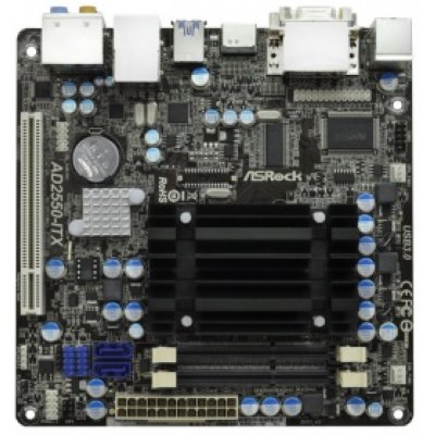     ASRock AD2550-ITX (Atom D2550 CPU onboard) (RTL) (Intel NM10) SVGA+DVI+HDMI GbLAN