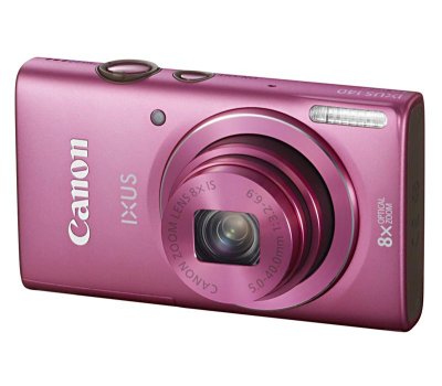    Canon IXUS 140 (Pink) (16Mpx,28-224mm, 8x, F3.2-6.9, JPG,SDXC,3.0",USB2.0,AV,WiFi,Li-Ion)