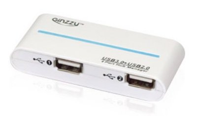    USB GiNZZU GR-324UW 4 ports (1 x USB3.0 + 3 x USB2.0)