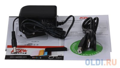   -  HDD 2.5"+3,5" AgeStar 3UBT4 USB3.0, SATA, White-Black