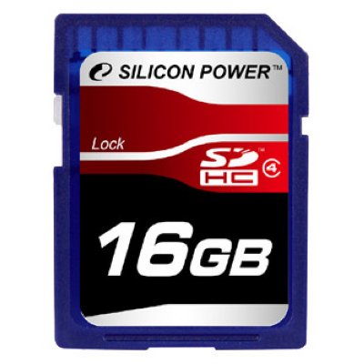     16 Gb Silicon Power SDHC (SP016GBSDH006V30) Class 6, Full HD Video Card, Retail