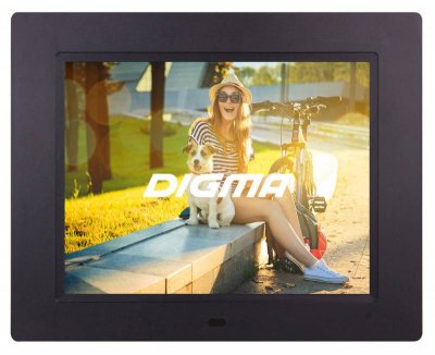     Digma Digital Photo Frame PF-833 Black .  (8"LCD, 1024 x 768, SDHC/M