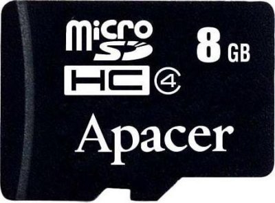    Apacer microSDHC 8Gb Class 4 + Adapter