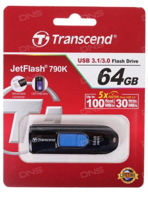   - 64  Transcend Jetflash 760 ( TS64GJF790K ) USB 3.0 