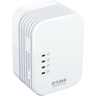    D-Link (DHP-W310AV/A1A) PowerLine AV Wireless N Extender (1UTP,802.11b/g/n, 300Mbps, Powerl