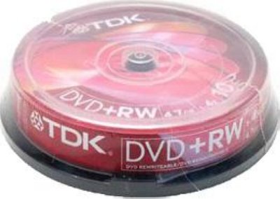    DVD+RW TDK 4.7Gb 4x Cake Box (10 .) (T19524)
