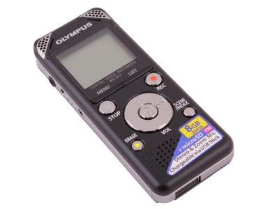 Товар почтой Цифровой диктофон Olympus WS-813 8 Гб+MicroSD +наушники и чехол в комплекте FM-радио черный