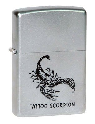    ZIPPO Tattoo Scorpion Satin Chrome,   .-. .,.,,36  56 