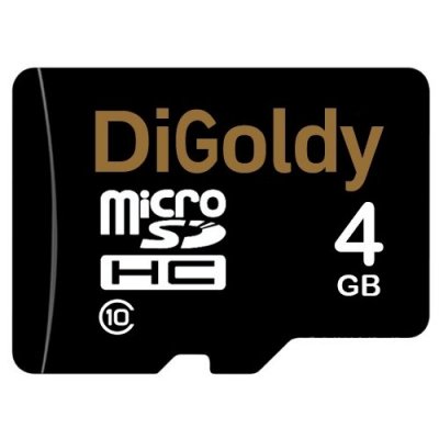     Digoldy microSDHC class 10 4GB + SD adapter