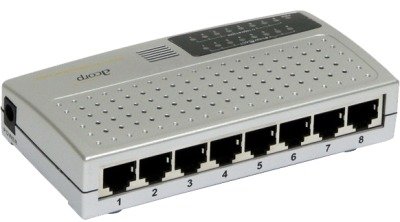    Acorp Ethernet Switch 8 Port 10/100Mb (HU8DP), Plastic case