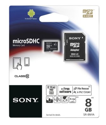   Sony microSDHC Class 10 8GB     (SR8NYAT)