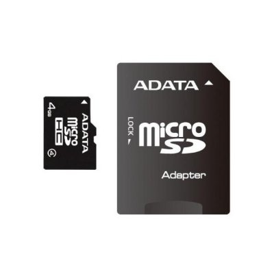  ADATA microSDHC Class 4 Ver.3 4GB +   