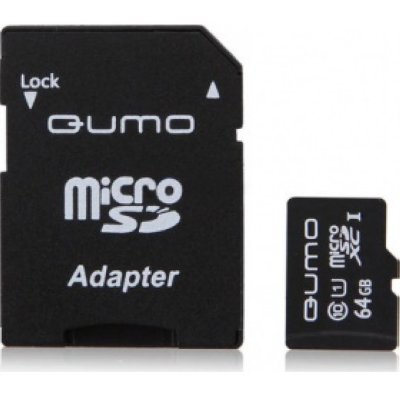     MicroSD 64Gb QUMO (QM64GMICSDXC10U1) Class 10 microSDXC + 