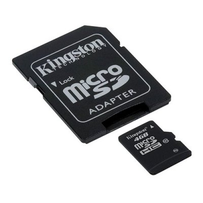   - microSDHC 4  Kingston , Class 4 ( SDC4/4GBx )