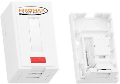   NIKOMAX NMC-WO2UD2-FT-ST-WT   2 , .5e, RJ45/8P8C, FT-TOOL/110/KRONE, T568A/