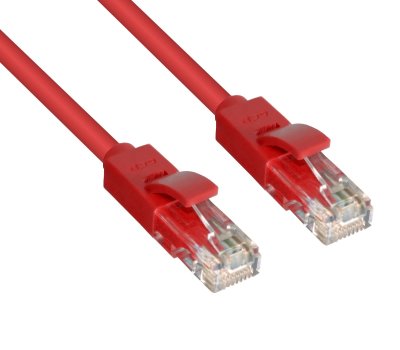      Greenconnect UTP 24AWG cat.5e RJ45 T568B 0.3m Red GCR-LNC04-0.3m
