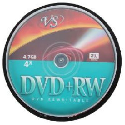    DVD+RW VS 4.7 Gb, 4x, Cake Box (10), (10/250).