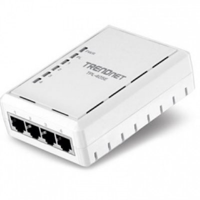    TRENDnet (TPL-405E) 500Mbps Powerline AV Adapter (4UTP 10/100/1000 Mbps, Powerline 500Mbps)