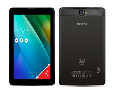      Ginzzu GT-W153 Black 8Gb 7" 3G 7" IPS 1024*600/1Gb/8Gb/Intel SoFIA 3G-R x3230