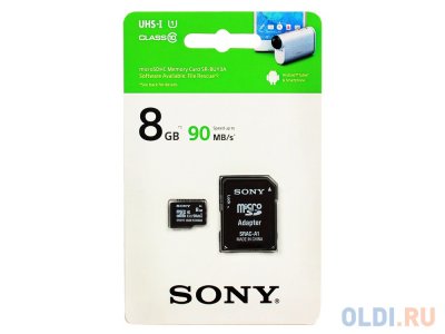   MicroSDHC Sony 8GB Class 10 UHS-I U1 +  (SR8UY3AT)