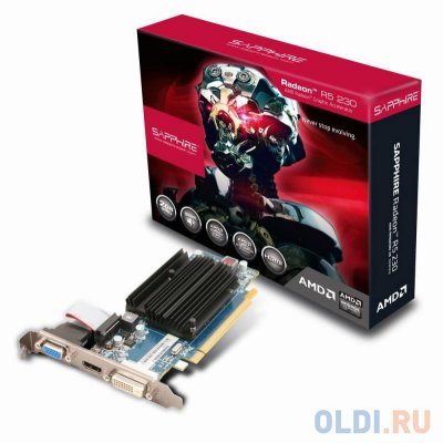    2048Mb Sapphire R5 230 PCI-E GDDR3 64bit DVI HDMI HDCP 11233-02-20G Retail