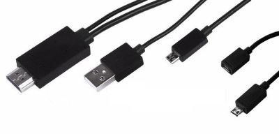     Rexant MHL HDMI-USB/MicroUSB/MicroUSB 11pin 18-4501 Black