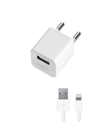      Deppa ULTRA USB, 1 ,  iPhone 5/iPad mini, 8-pin  (11305)