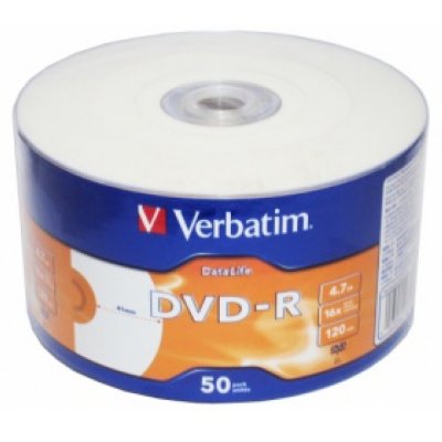    DVD-R Verbatim 4.7Gb 16x Printable (50 ) (43793)
