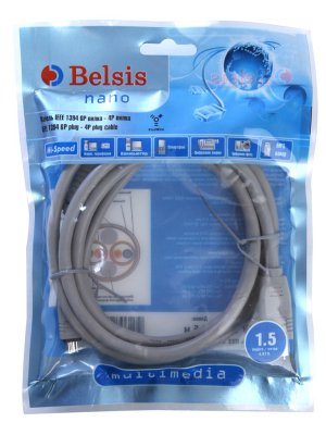   Belsis Fire Wire IEEE 1394 4P  - 6P A1.5m BW1442
