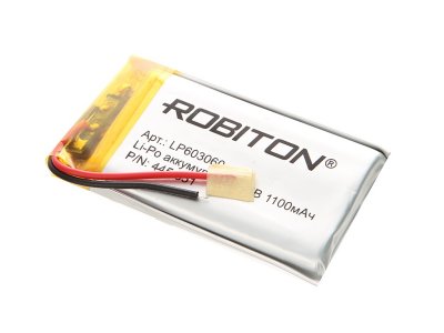    LP603060 - Robiton 3.7V 1100mAh LP1100-603060 14067