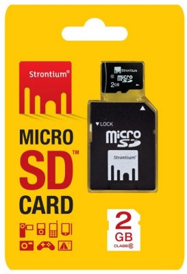     MicroSD 2Gb Strontium (SR2GTFC6A) Class 6 microSDHC + adapter