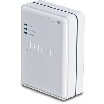    TRENDnet (TPL-302E2K) Powerline 200Mbps Fast Ethernet Adapter Kit (2 ,1UTP 10/100Mb