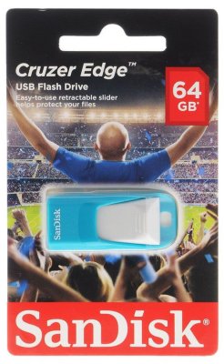   USB Flash  Sandisk 64Gb Cruzer Edge Blue (SDCZ51-064G-E35BG) USB2.0