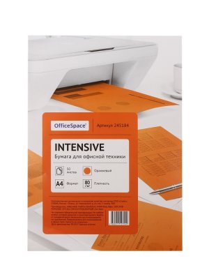     OfficeSpace Intensive A4 80g/m2 50  Orange 245184