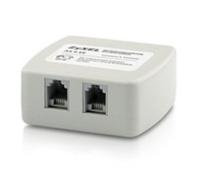  ZyXEL AS 6 EE ADSL Splitter (AnnexA,  1xRJ-12  2xRJ-12, ADSL+ )