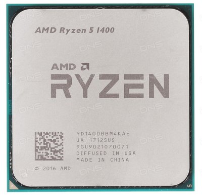    AMD Ryzen 5 1400 Summit Ridge (AM4, L3 8192Kb) BOX