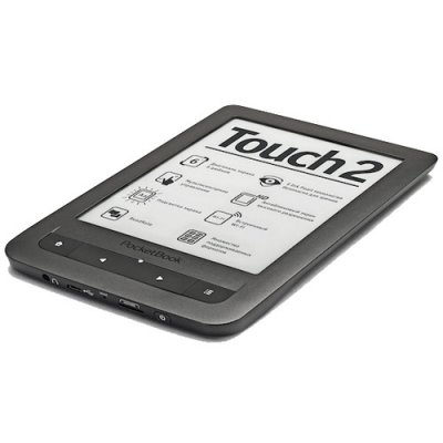   Pocketbook Touch 2 623 (Black)(6",mono,1024x758,4Gb,FB2/PDF/DJVU/EPUB/DOC/TCR/JPG/MP3,microS