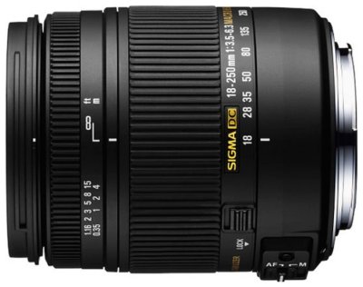   Sigma AF 18-250mm F3.5-6.3 DC MACRO OS HSM, Black   Nikon