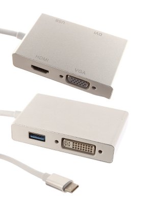    Palmexx USBC 4 in 1 HDMI - USB 3.1 - VGA - DVI PX/HUB USBC-4in1