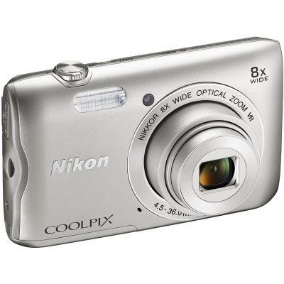    Nikon CoolPix A300  20.1Mpix Zoom5x 2.7" 720p 25Mb SDXC CCD 1x2.3 IS el 10minF