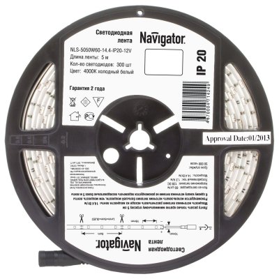     Navigator NLS-5050W60-14.4-IP20-12V,    (4000 )