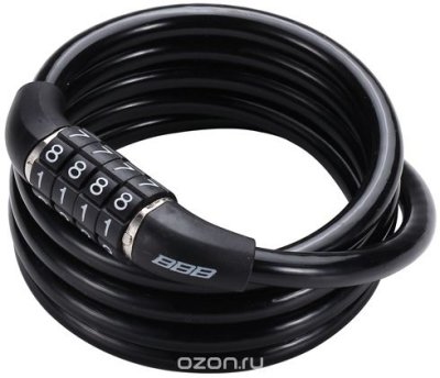     BBB 2015 bicyclelock CodeFix 8mm x 1200mm Coil cable black